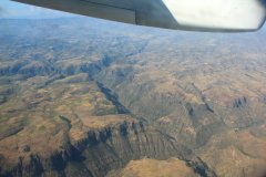 50-Mountainous Ethiopia from the air